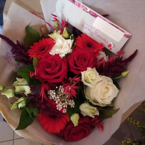 Bouquet du Fleuriste Tons Rouge