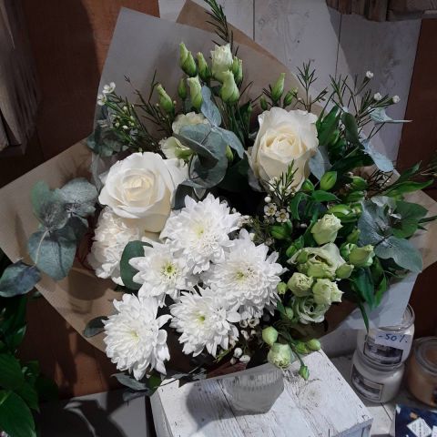 Bouquet du Fleuriste Tons Blanc